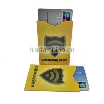 Aluminum foil Credit Card Size rfid shield                        
                                                Quality Choice