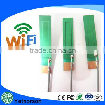 Factory Price 2.4g laptop desktop internal wifi pcb patch antenna with 3M glue and 1.13 cable