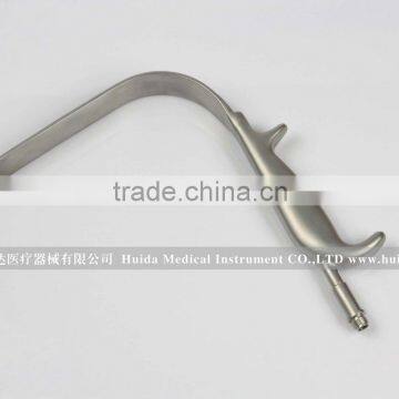 breast surgery retractor with light (with two blades)