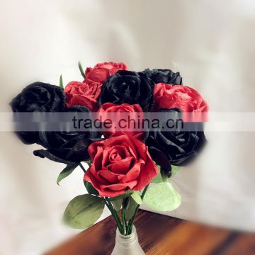 handmade red rose, home decoration paper rose, party decoration flower
