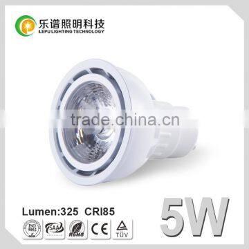 anti-glare high cri>95 cob light gu10 led 2700k dimmable with 3years warranty