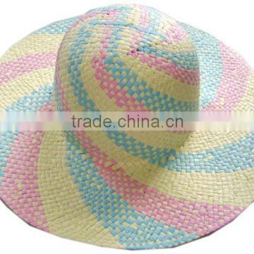 2016 hot selling kids starw beach sun hat girls paper straw hat