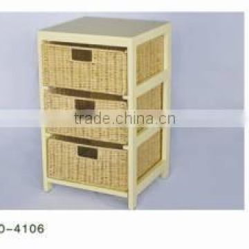 sell beautiful white wooden cabinet with maize drawers