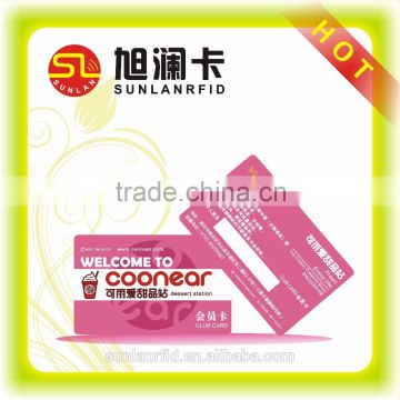 Clear Frosted Plastic RFID Business Cards from Shenzhen with Free Sample