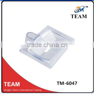 TM-6046 cheap Bathroom shower accessory ABS plastic transparent soap dish