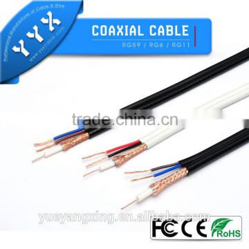 China Shenzhen city black rg59+2power cable