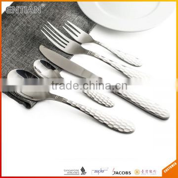 MOQ 500sets high end 18/10 stainless steel cutlery