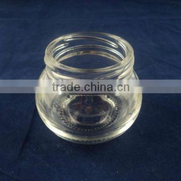 honey glass packing storage pot, round glass pot