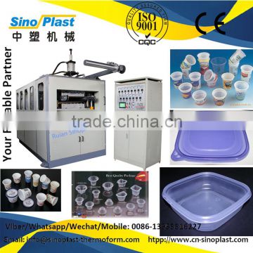 Automatic Plastic Cup/Bowl thermoforming machine, plastic tray making machine