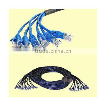 Custom Bundling of LAN Cables RJ45 Plugs