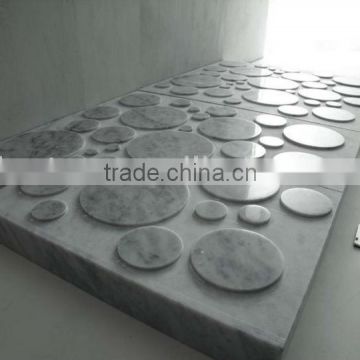 Bathroom shower tray/ natural white marble shower trays NAIV shower stone