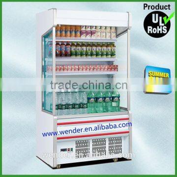 1.2 meter vertical commercial supermarket open top beverage cooler