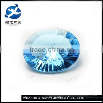 Hot Sales Synthetic 8*12mm Crystal Gem Jewelry Stone for Dresses Supplier