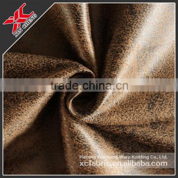 100% polyester bronzed suede fabric for sofa/upholstery Suede Fabric