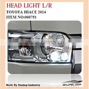 Toyota hiace auto parts head light L/R, hiace commuter van bus, KDH200 #000751
