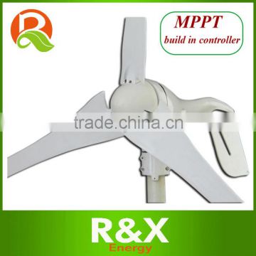 Horizontal axis wind turbine generator with MPPT build in controller.