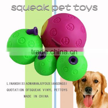 2015 high quality dog products squeaky ball dog toys