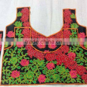 Multi color embroidery blouse patches