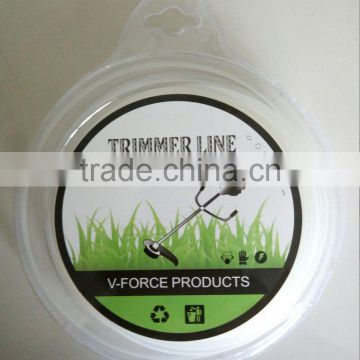 2.4mm white line Blister packing Trimmer Line grass cutter nylon line