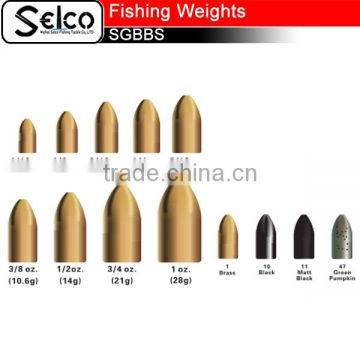 Brass bullet fishing accessory fishing weights