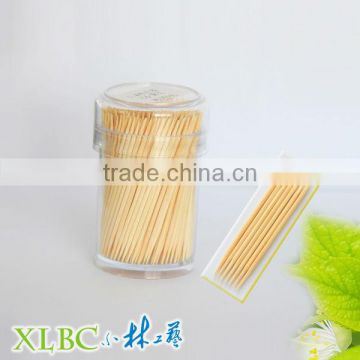 6.5cm*1.8mm C little round Jar bamboo two point toothpick