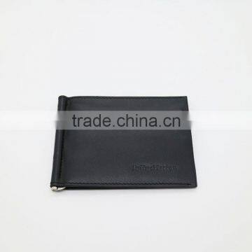 J0730a2 Genuine Leather Money Clip Car Holder