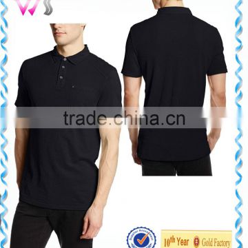 2015 high quality custom mens black polo shirts wholesale