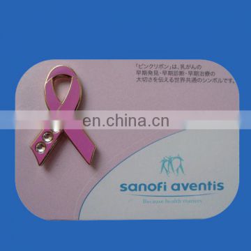 custom metal pink ribbon breast cancer