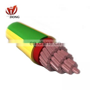Three conductor of copper, gauge # 8 AWG + Ground, 600 V, THW insulation, 75 ''C