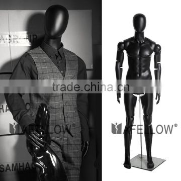 Popular products fiberglass energetic muslce moveable male mannequin