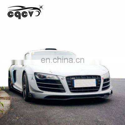 High quality cqcv style carbon fiber body kit for Audi R8 carbon fiber front spoiler rear diffuser and rear spoiler for audi r8