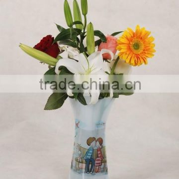 Recyclable pvc plastic flower vase