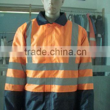 NEW TOP SALE safety reflective workwear jacket hi winter working clothes men