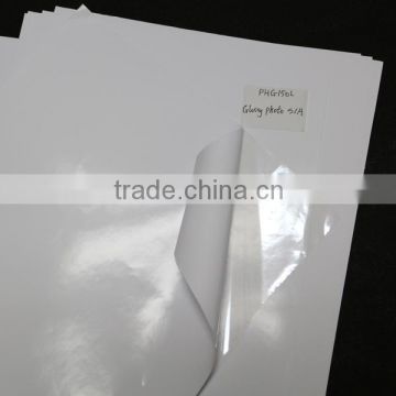 150gsm waterproof glossy adhesive-backed photo paper
