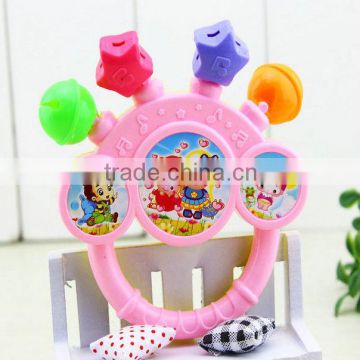 The new 2015 infants toys, creative children's hand bell toy,Children toys plastic baby rattle