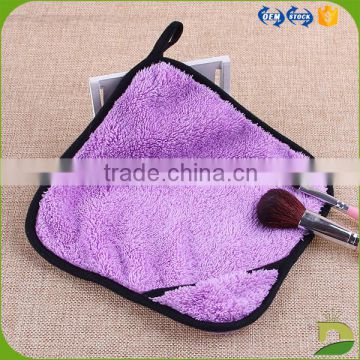 100% microfiber soft square makeup cleansing cloth