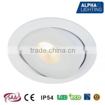18W IP54 2014 high quality anti-glare dimmable adjustable citizen led recessed downlight,recessed led downlight