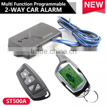 Multi Function Programmable 2-WAY CAR ALARM ,LCD display remote