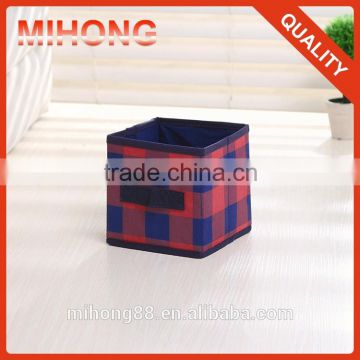 2mm cardboard foldable non woven storage box with handle no lid