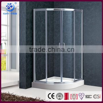 Fan-shape Aluminum Frame Sliding cheap corner shower (KT6009)                        
                                                Quality Choice