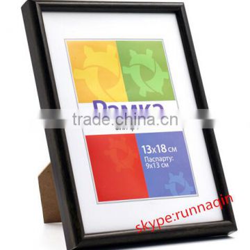 Wholesal cheap black plastic picture frame pvc plastic photo frame