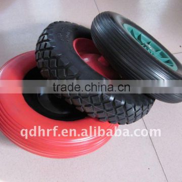 400-8 pu foam filled wheels solid wheels for wheelbarrow
