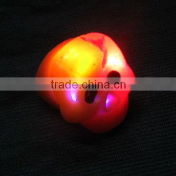 Halloween Skull shaped Led soft rubber ring yiwu factory