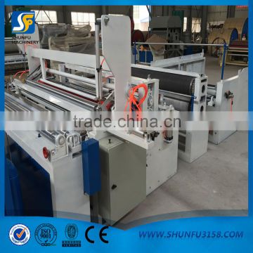 2016 New band Automatic tissue paper rewinding and cutting machine for paper rolls