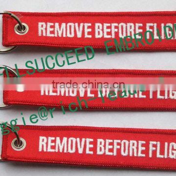 remove before flight key chain/keyring