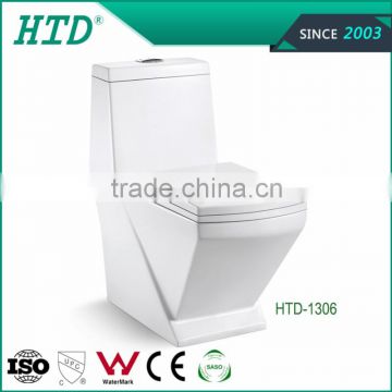 HTD-1306 Middle East design S-trap 250 sanitary ware colored toilet bowl