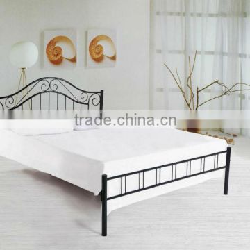 low footboard queen size metal home bed