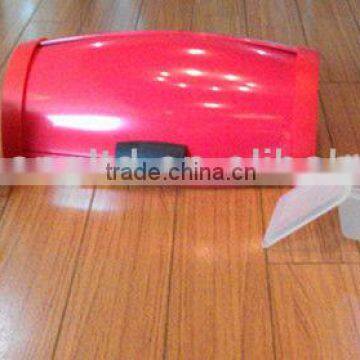 bread bin canister grater set in red coating