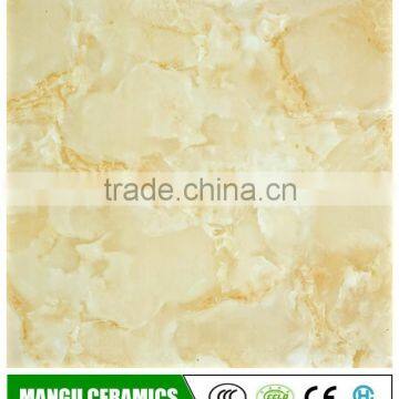 High quality Foshan Origin beige Marble look glazed porcelain tile floor
