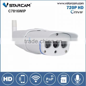 VStarcam ONVIF RTSP IP67 Motion Detection home outdoor camera CMOS 128gb TF card slot 720p wifi ir bullet ip camera